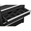 Global Equipment Global Industrial„¢ Dividers for 6"H Drawer of Modular Drawer Cabinet 36"Wx24"D, Black 316073